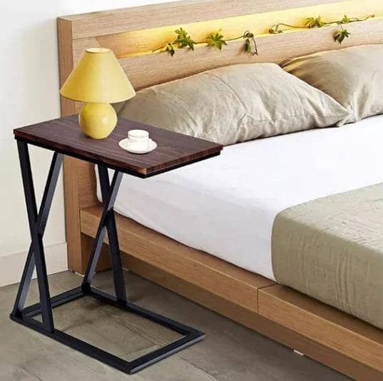 X-Shaped Modern Side Table – Durable Wooden Sofa & Coffee Table for Living Room