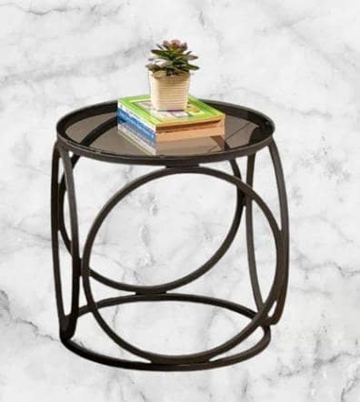Contemporary Sofa & Bedside Table – Elegant Wooden Marble Texture Design for Living Room & Lounge