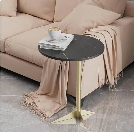 White Coffee Table – Small Bedside & Book Table for Living Room or Bedroom