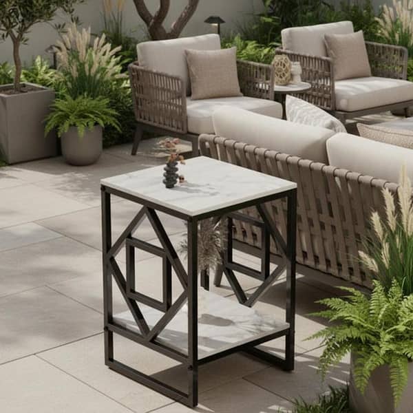 Square Center Table – Modern Living Room Table for Stylish Home Décor