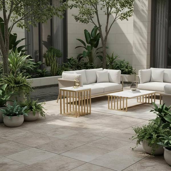 Coffee Table / Side Table – Square Iron Small Sofa & Bedside Table for Living Room