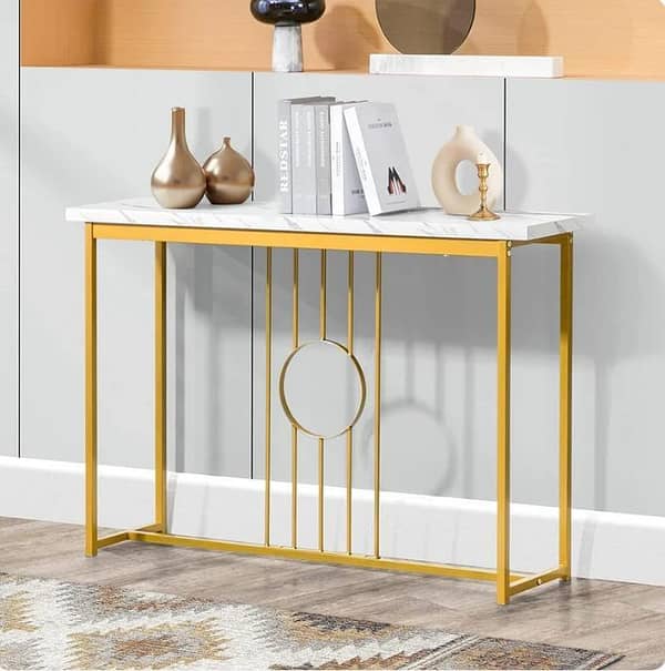 Minimalist Narrow Console Table for Entryway, Hallway, and Living Room for Décor and Essentials