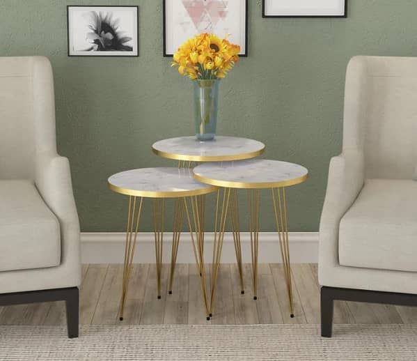 Luxe Nest Modern Side Tables for Living Room, Bedroom, and Office Décor