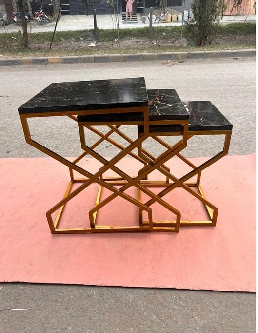 Premium Design Two-Piece Nesting Table Set for Modern Living Room and Elegant Interiors