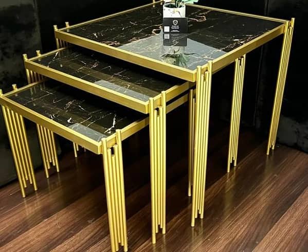 Elegant Nesting Tables Modern Luxury Furniture Accent Set for Stylish Living Room
