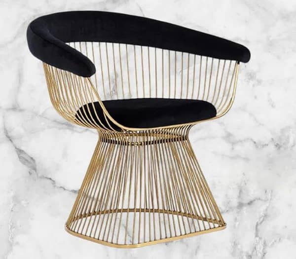 Modern Industrial Metal Frame and Living Room Chair