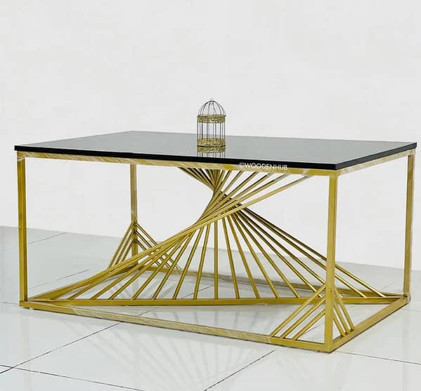Modern Spiral Center Table Perfect Living Room, Office, or Side Table for Contemporary Interiors