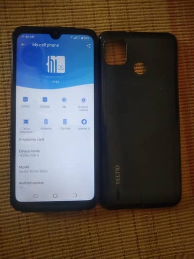 Tecno Pop 5 dual sim PTA approve