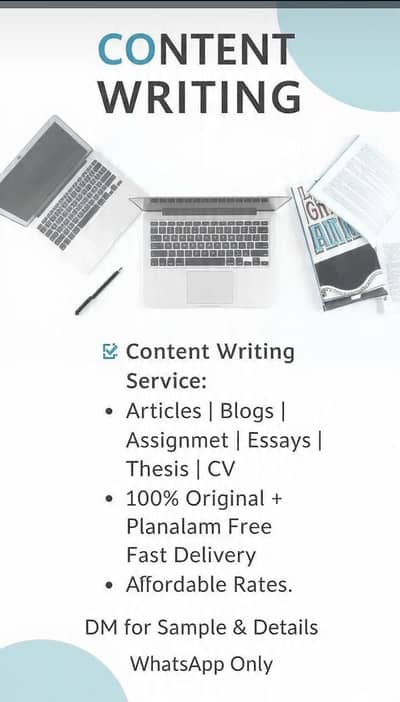 contant writting and assignment service