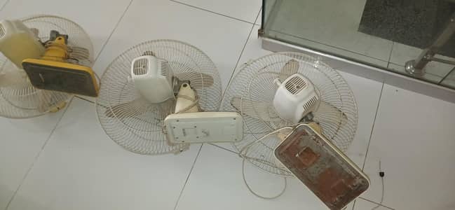 3 fans for sale urgent not in a  working condition