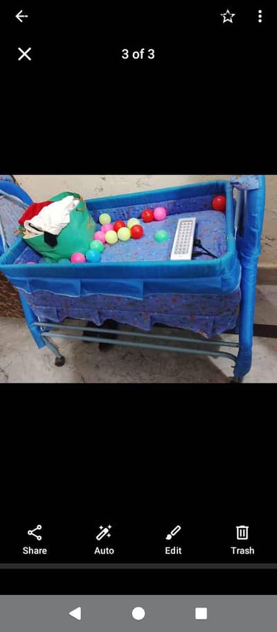 baby jhula bed no used