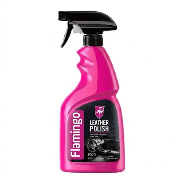 Flamingo Car Leather Polish & Conditioner – Deep Restoration & UV Protection Spray