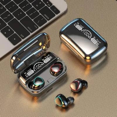 M10 Digital Display Earbuds - Free Delivery + Cash On Delivery