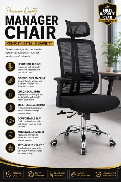 Manager Chair | Fully Imported | Premium Quality