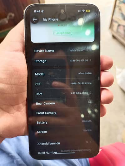 infinix smart brand new complete box 15day use