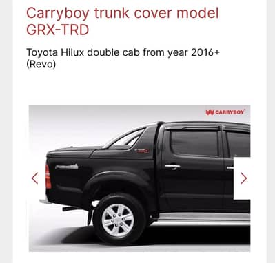 Toyota Hilux back cabin Carryboy trunk cover  2016 + ( Revo )