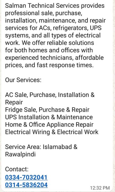 a. c sale and purchase