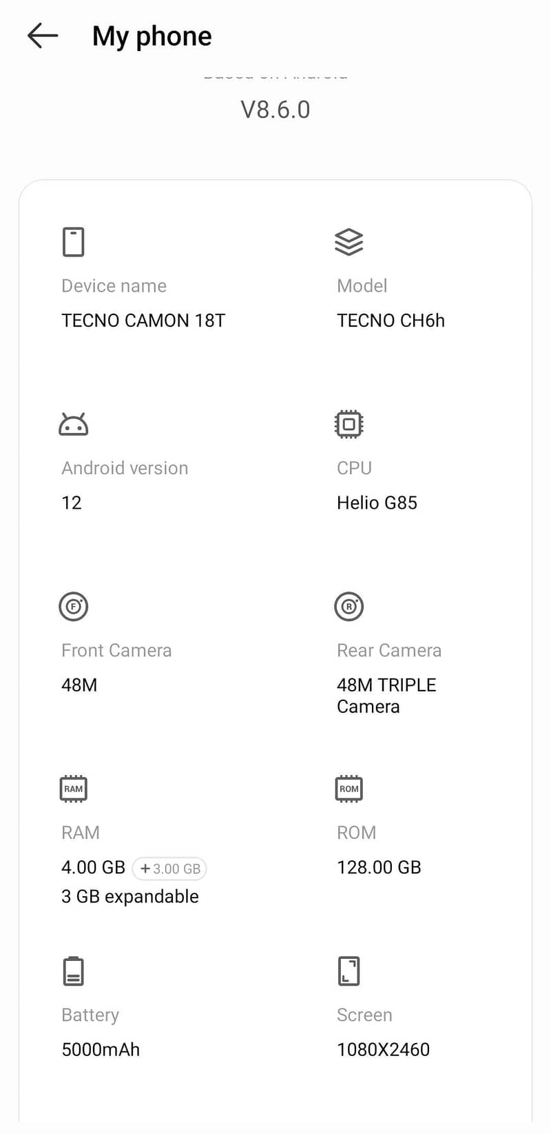 Tecno CAMON 18T 3