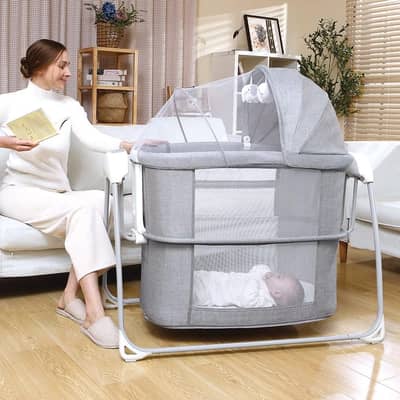Mastela 4 in 1 Baby Bassinet | Bedside Sleeper | Cradle