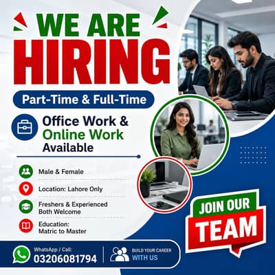 WORK AVAILABLE FOR MEN AND WOMAN
