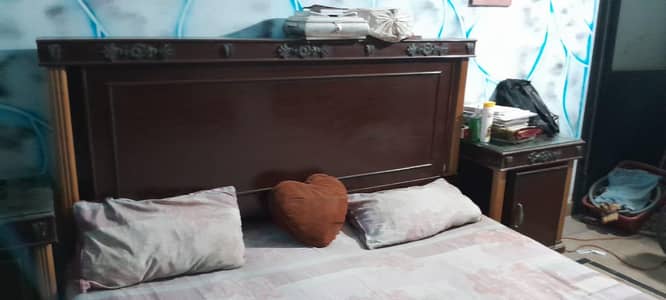 Wooden Bedroom Furrniture Set | Bed + Dressing Tables + Side Tables