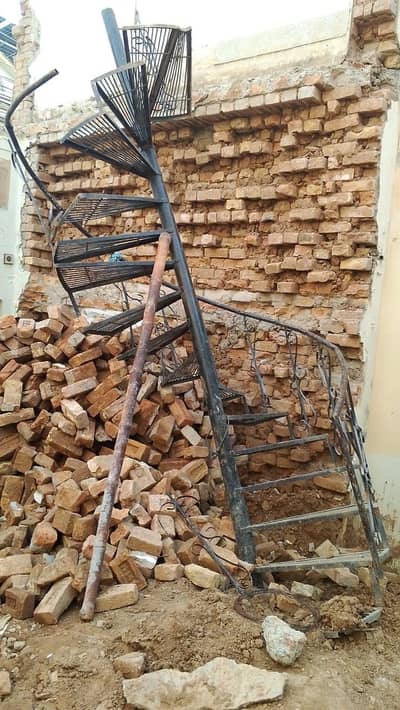 iron spiral staircase