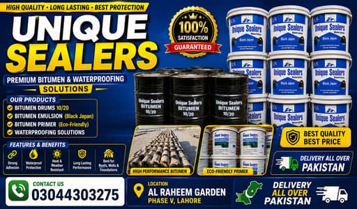 Unique Sealers Bitumen Emulsion, Primer & Waterproofing Solutions