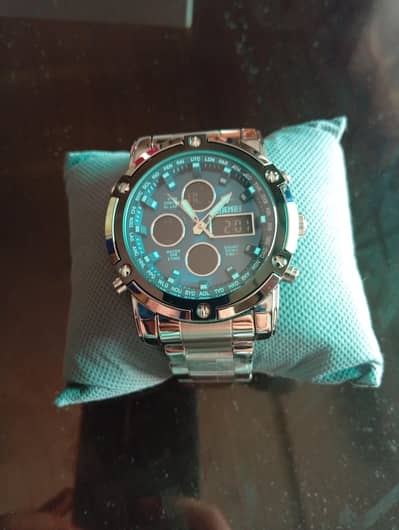 Analog-Digital Stainless Steel Watch - Brand New / Never Worn