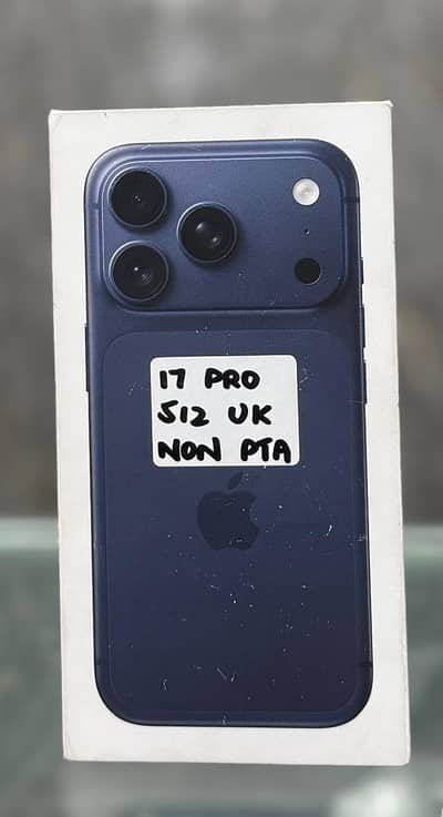 Apple 17 Pro 512GB Uk Blue Box pack Non pta Non Active