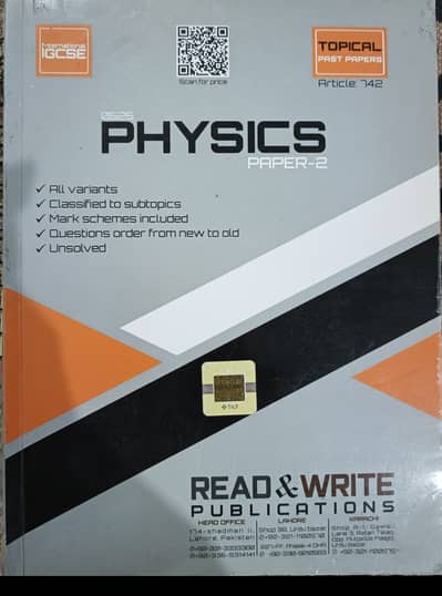 Physics IGCSE paper-2 topicals(read and write) till 2024