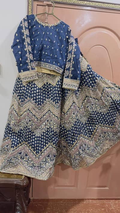 Blue lehnga
