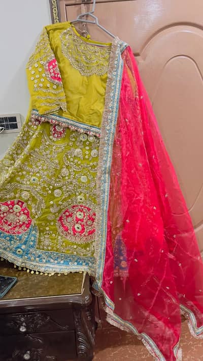 Lehnga parrot Green