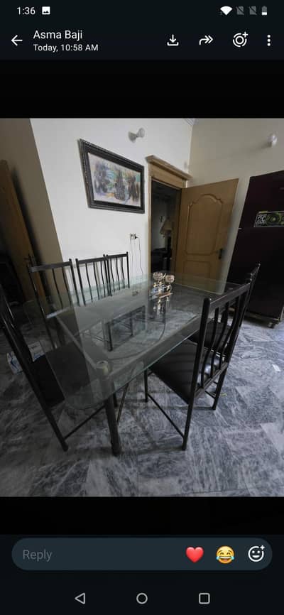 dinning table with chairs