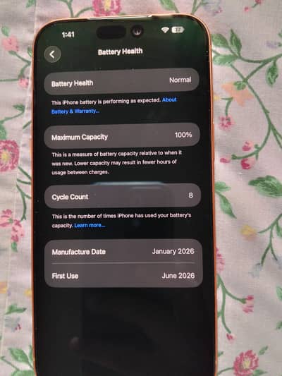 Apple iPhone 17 Pro Max Jv Brand New 7 count Orange