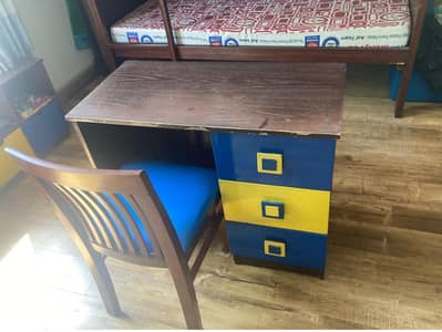 Kids desk and chair made by Habit Children's Store