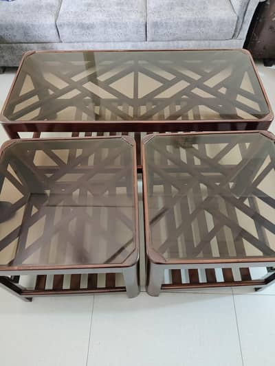 wooden table set