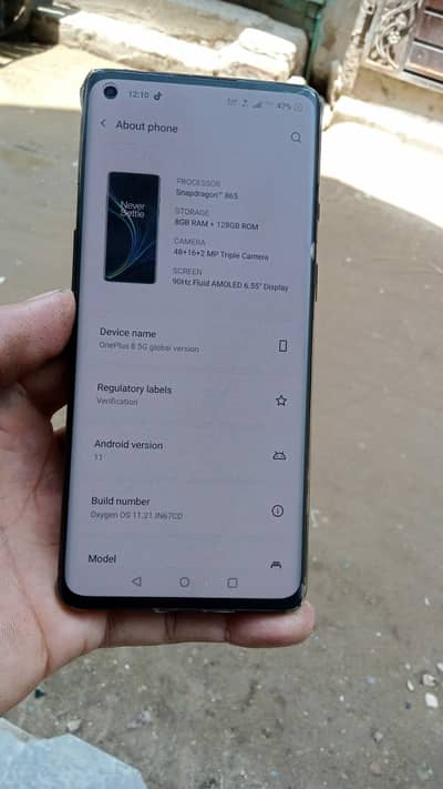One Plus 8 5g global version