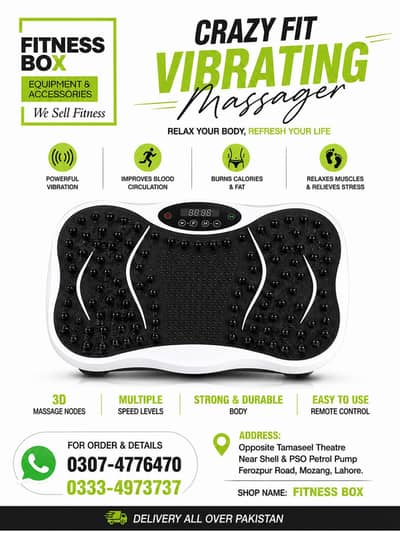 weight lose Exercise Machine crazy Fit Massager machine 03074776470