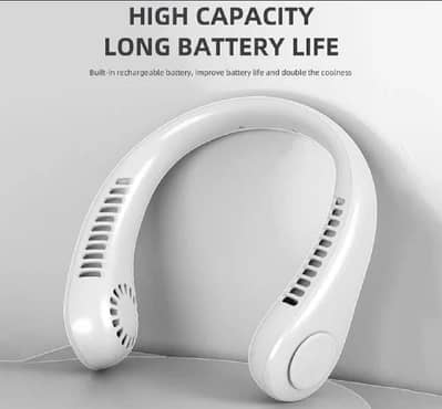 Rechargeable Bladeless Neck Fan – Hands-Free Portable Cooling Fan