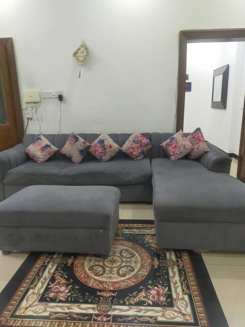 Grey L shaped sofas 7