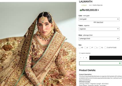 Premium Designer Wedding Outfits fahad hussain