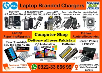 Computer Shop Laptop Upgrade Charger SSD RAM Fan Hinge Repair Computer