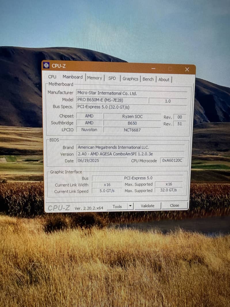 MSI PRO B650m-e 1