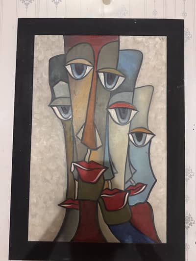 Cubist/Picasso-inspired style wall painting