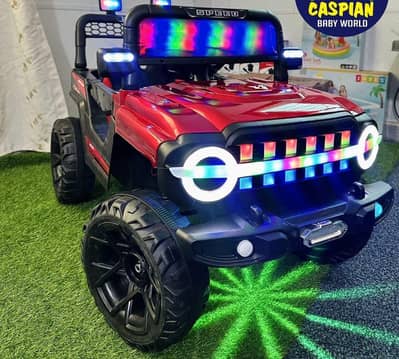 brand new kids electric jeep 4×4 double battery and double motors mp3