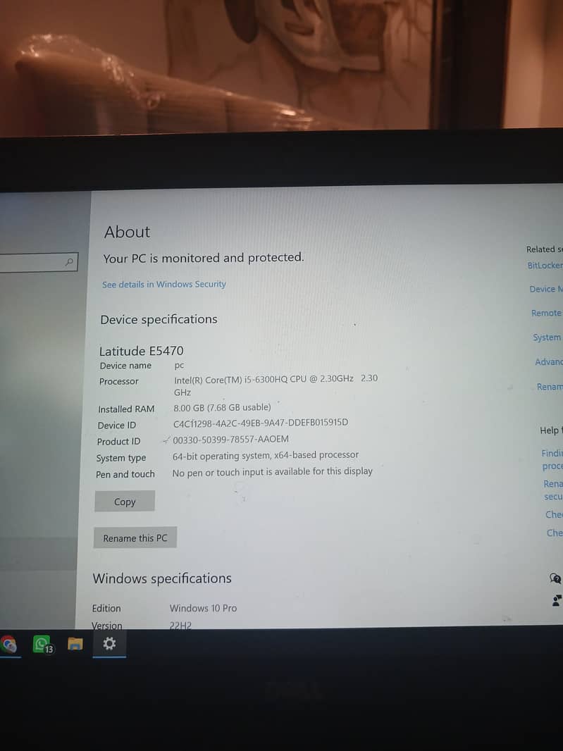 dell e5470 with h processer 3