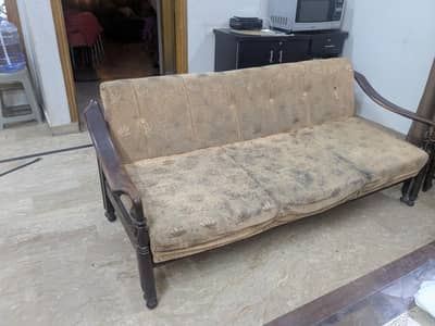 5 seater brown sofa price slightly negotiable