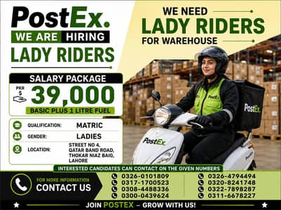 Female Riders Required – Job Opportunity