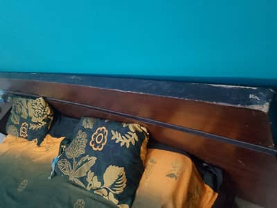 Bed with side tables
