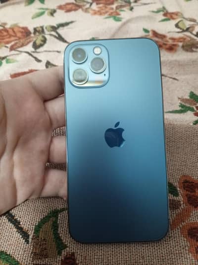 iPhone 12 Pro 128GB (Pacific Blue) – 10/9.5 Condition, Water Pack